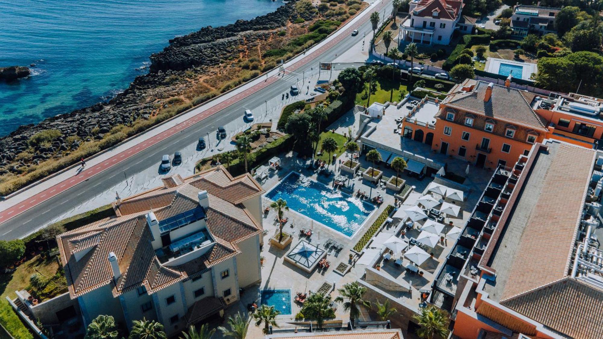Grande Real Villa Italia Hotel & Spa Cascais Ngoại thất bức ảnh Aerial view of the hotel
